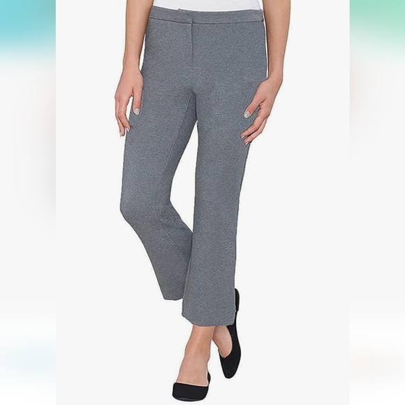Max & Mia Ladies' Capri Dress Pants Sz Large Gray - Picture 1 of 7